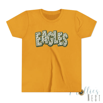 YOUTH GCT, Eagles Tee — Leopard Stacked