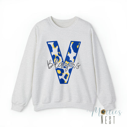 Blazers Leopard  Heavy Blend™ Crewneck Sweatshirt