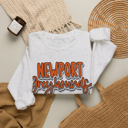 Newport Greyhounds Crewneck Vintage Graphic Sweatshirt