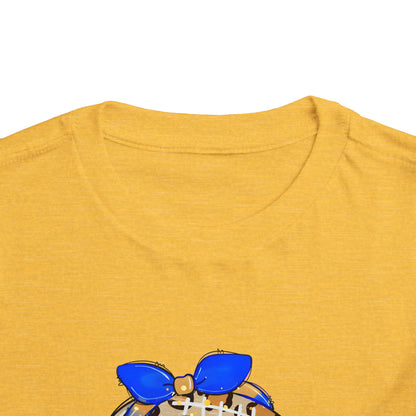 Toddler Leopard Blazer Football. Short Sleeve Tee