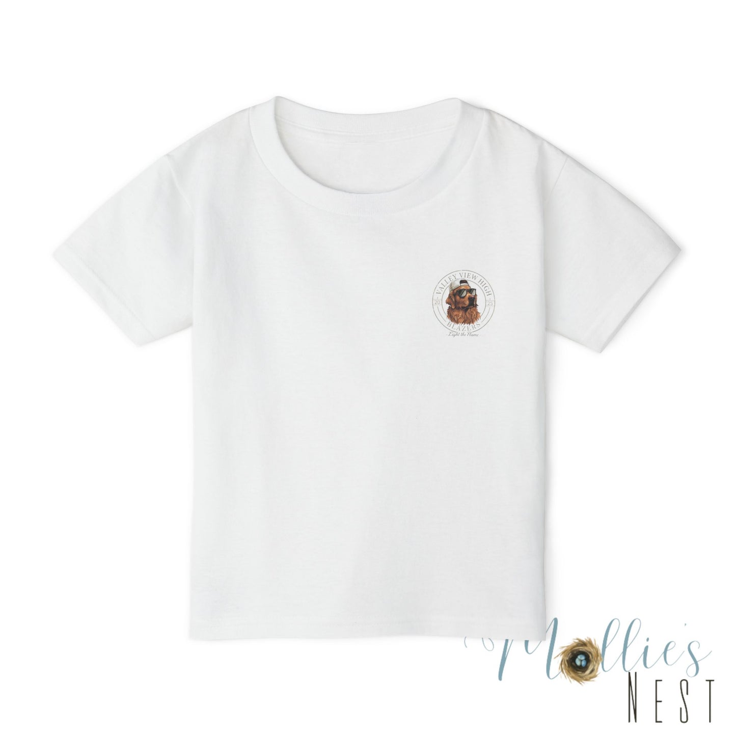 Valley View Blazers. Dog Graphic Toddler T-Shirt (2-sided design)