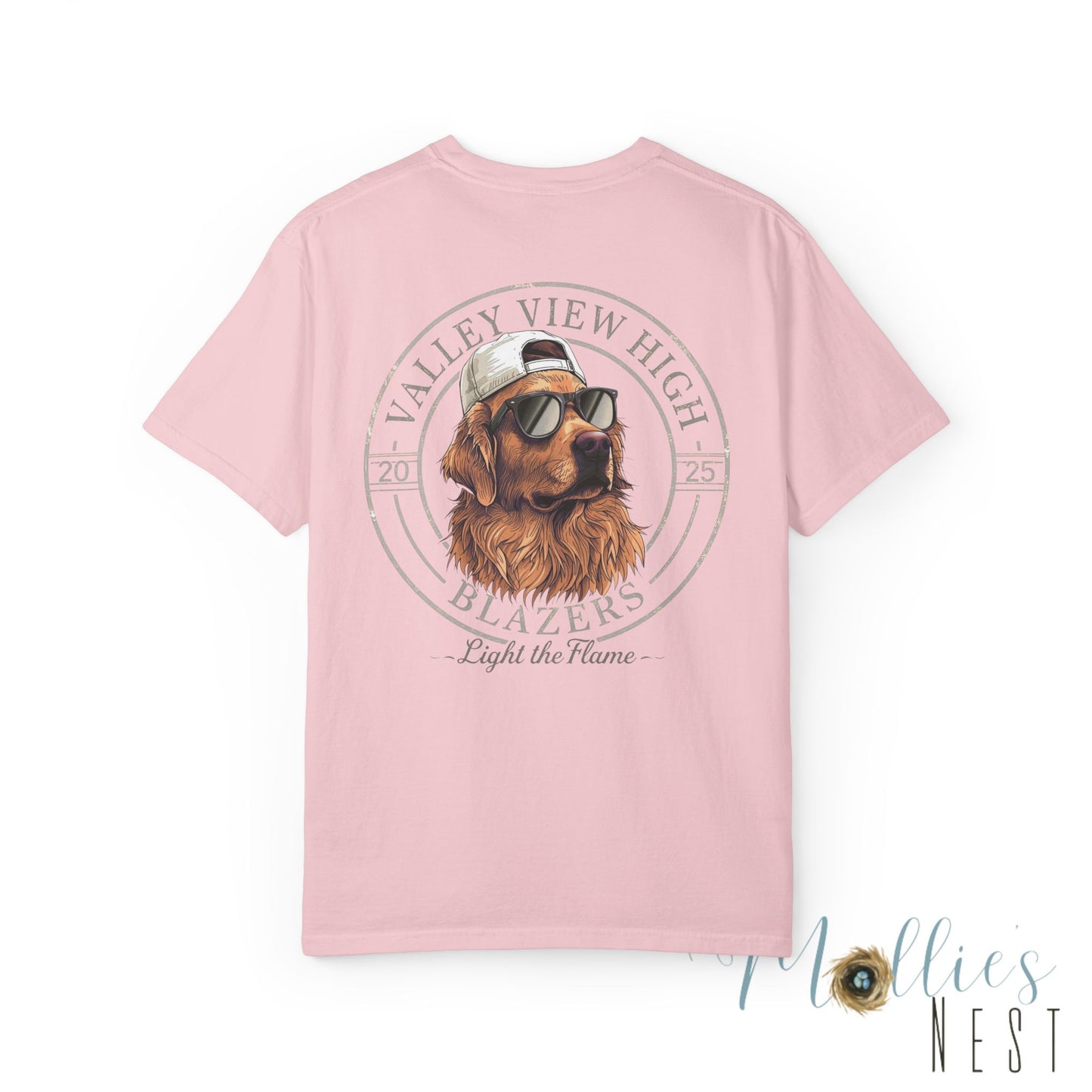 Valley View Blazers. Dog with sunglasses graphic shirt