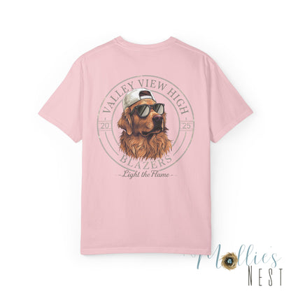 Valley View Blazers. Dog with sunglasses graphic shirt
