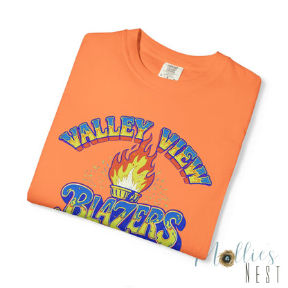 Valley View Blazers RETRO Torch Unisex Garment-Dyed T-Shirt - Comfort Colors