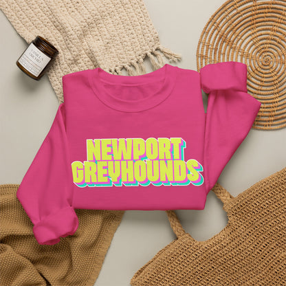 Adult. Newport Greyhounds. NEON sweatshirt