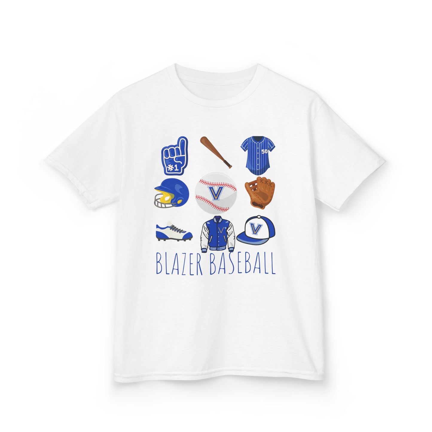YOUTH BLAZER Baseball Tee — VALLEY VIEW Baseball Gear Graphic