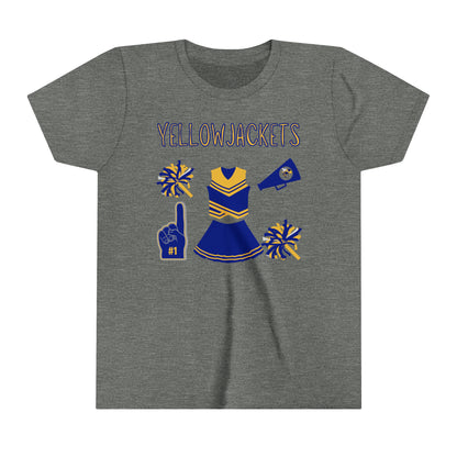 Yellowjackets Cheer Kids Heavy Cotton™ Tee
