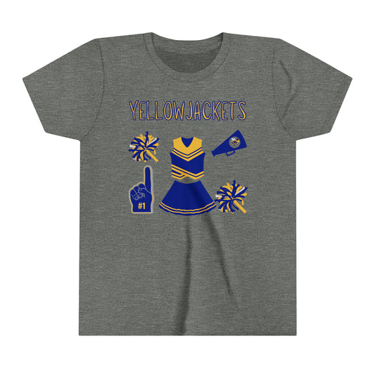 Yellowjackets Cheer Kids Heavy Cotton™ Tee