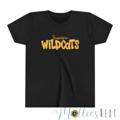 Trumann Wildcats Youth Tee. Bella Canvas