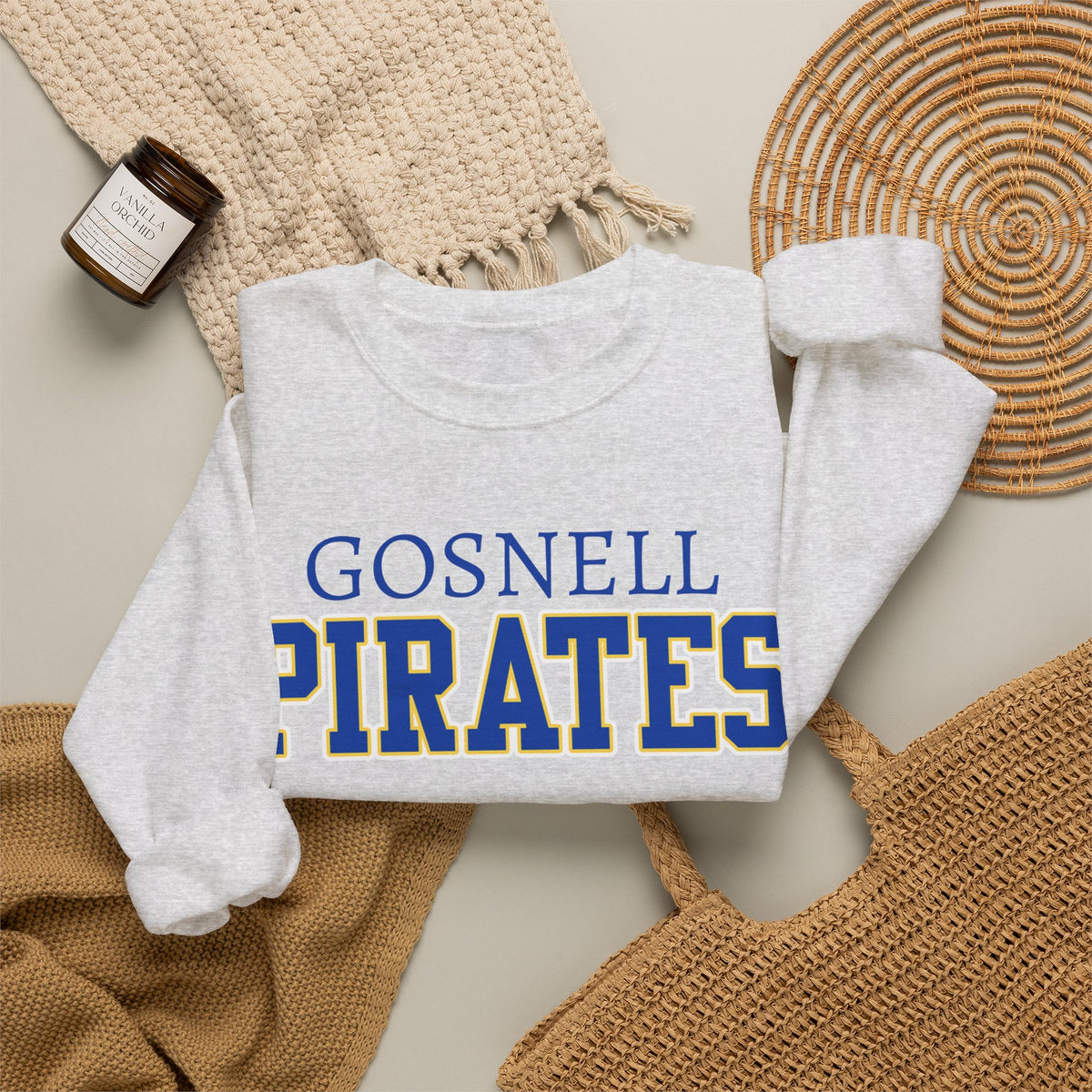 ADULT. Gosnell Pirates Crewneck Sweatshirt