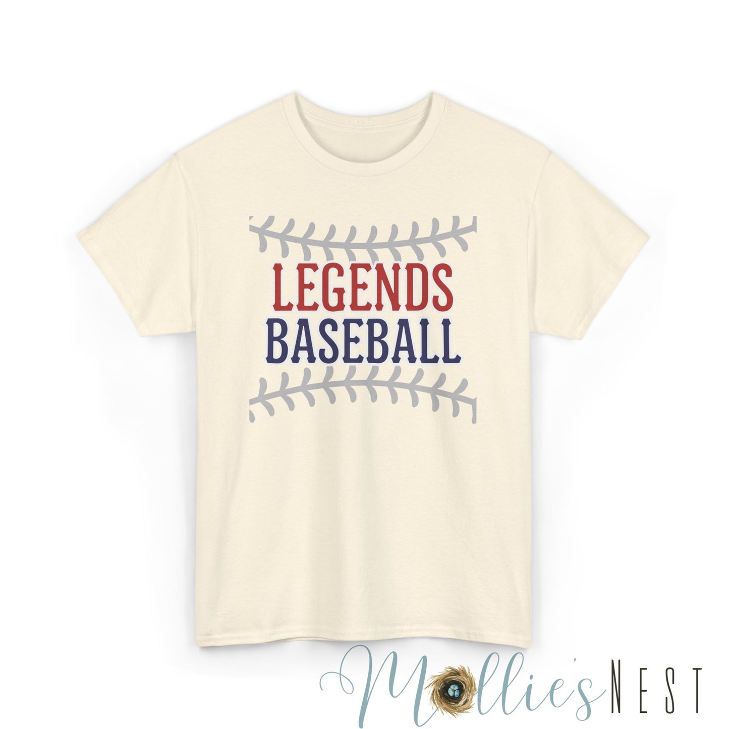 Unisex Heavy Cotton Tee. LEGENDS Baseball