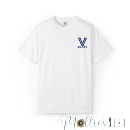 Valley View Blazers Garment-Dyed T-shirt. ADULT "Where Legends are Made"