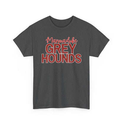 Marmaduke Greyhounds Tee. Red/Black/White