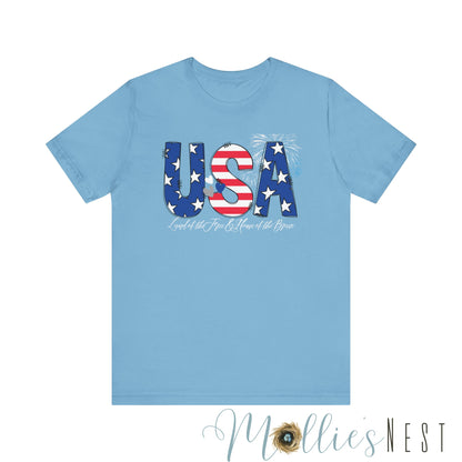 USA. Jersey Short Sleeve Tee