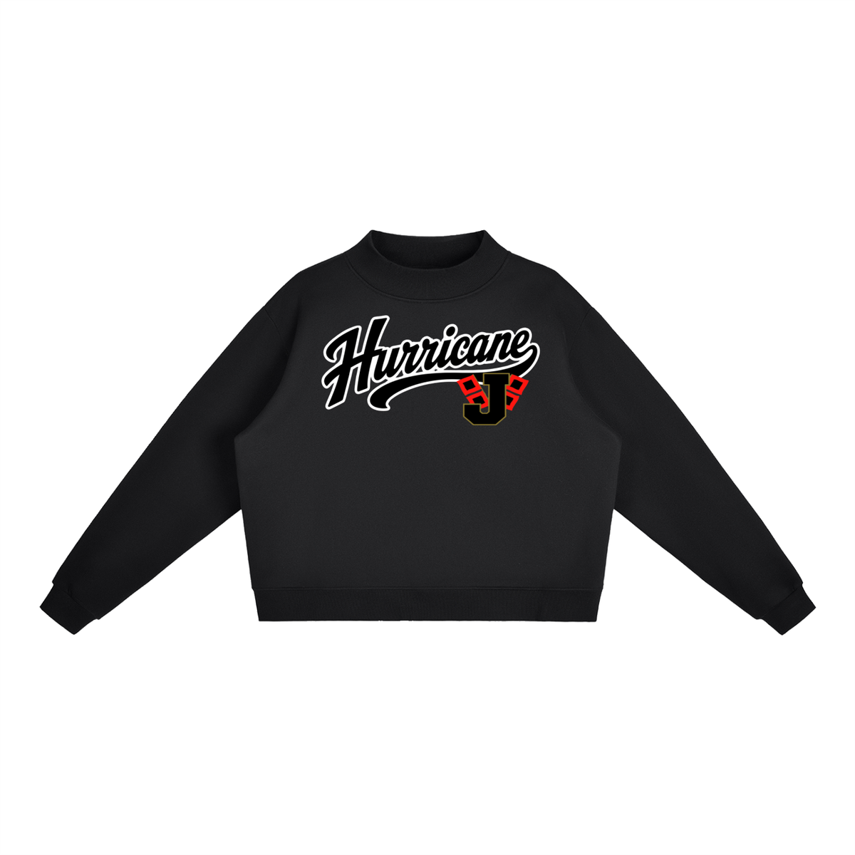 Essential Fleece Mock-Neck Crew Sweatshirt - Jonesboro Hurricane