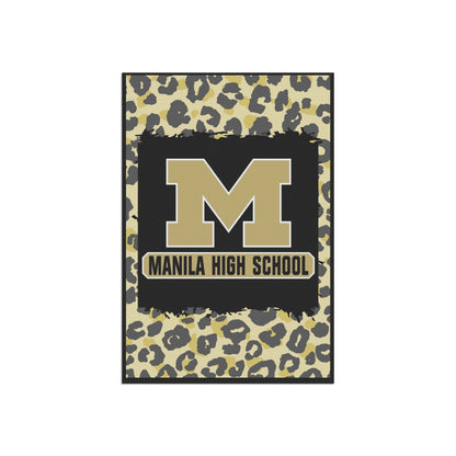 Manila High School Leopard Print Garden Flag