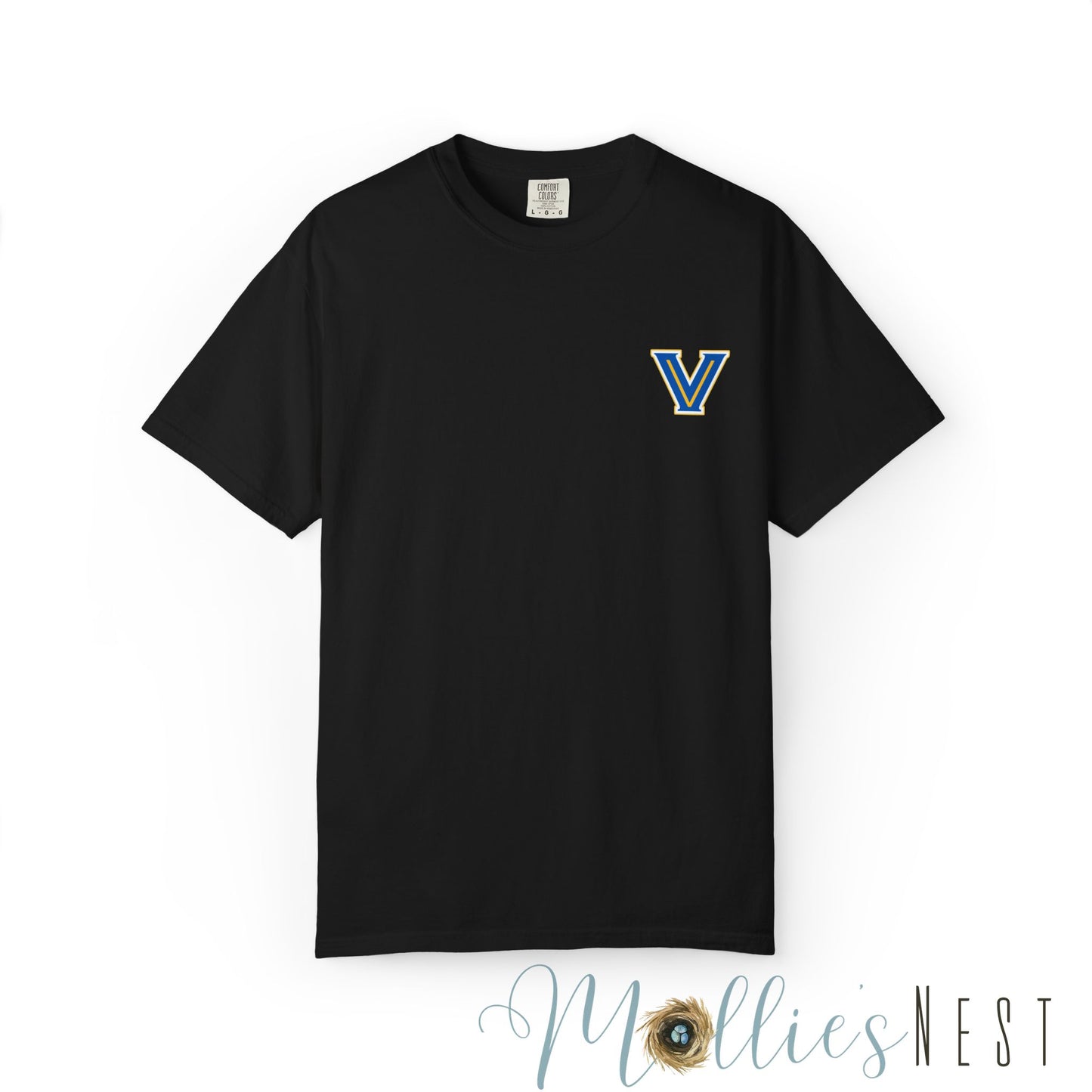 Valley View Light the Flame Football Helmet T-Shirt | Unisex Garment-Dyed Tee for Football Fans, Game Day Shirt, Sports Apparel, Casual Wear