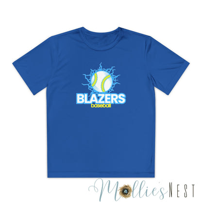 Youth Blazers Baseball Competitor Tee - Sports Fan Apparel. Blazers Baseball