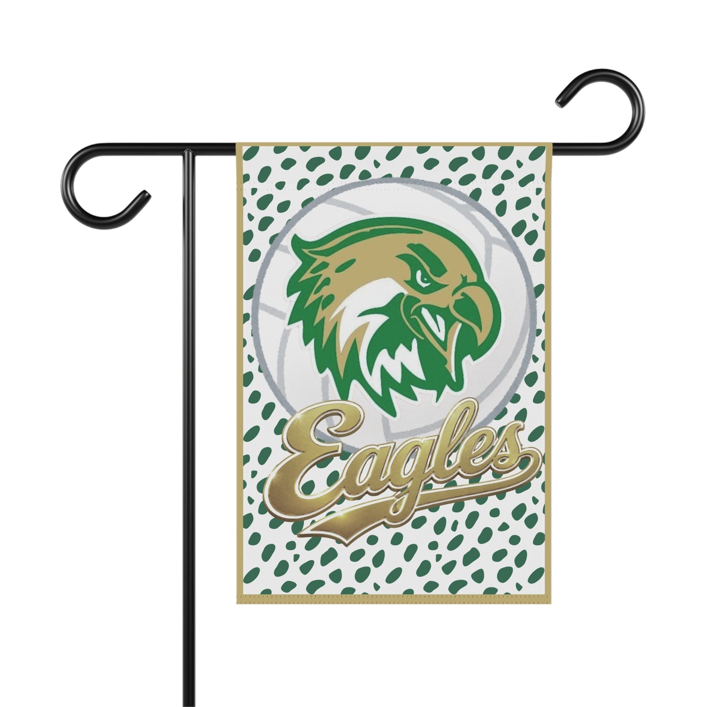 GCT. Eagles Garden Flag - Green & Gold Mascot House Banner