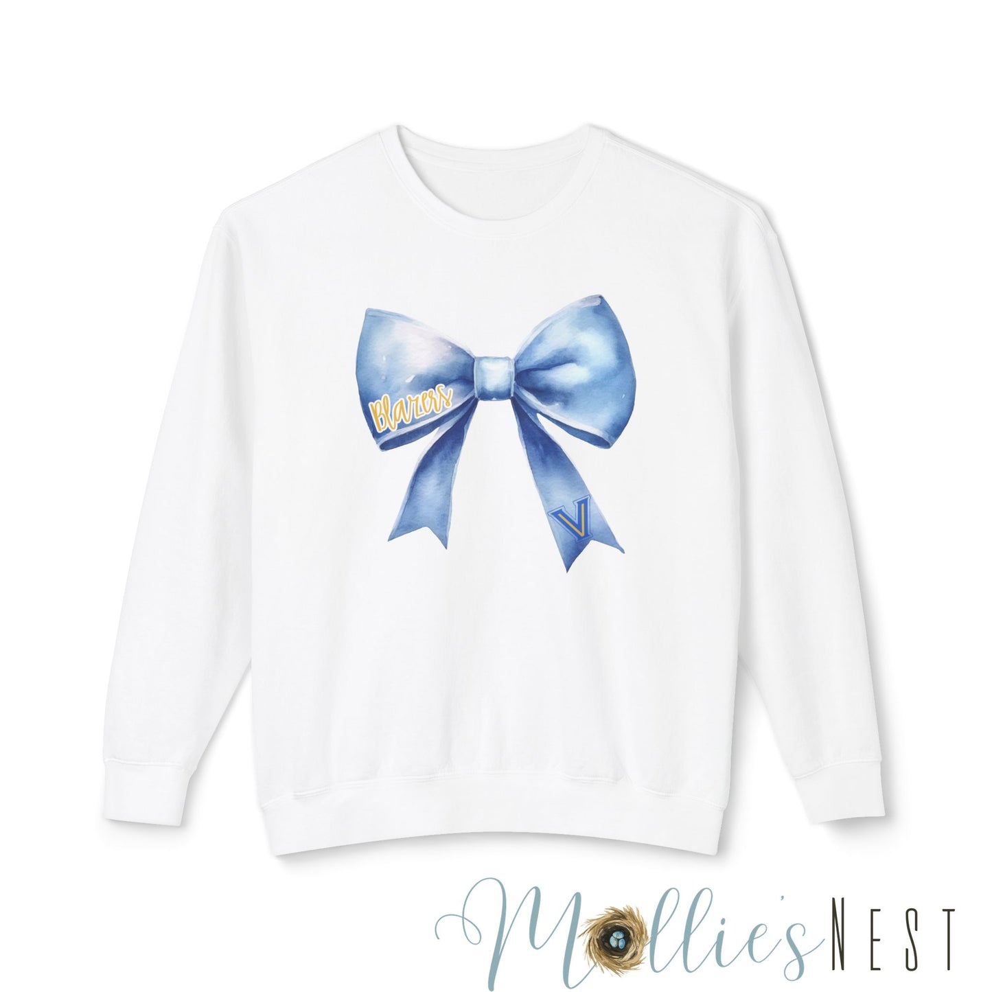 Blazers Bow Lightweight Crewneck Sweatshirt