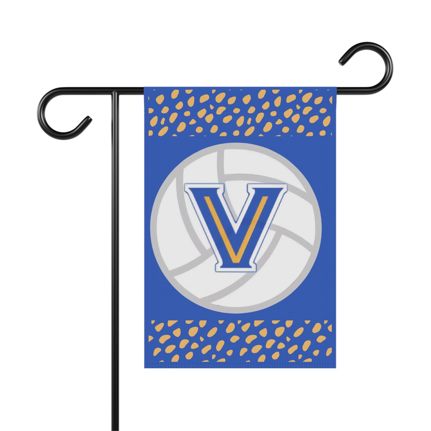 Volleyball Valley View. Flag — Blue & Gold