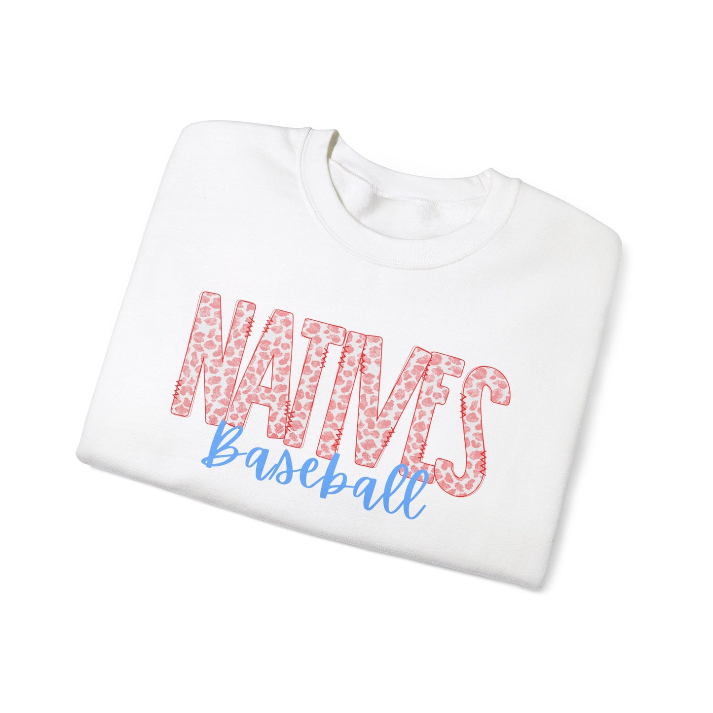 Natives Baseball Unisex Heavy Blend™ Crewneck Sweatshirt - Cozy Sportswear for Fans