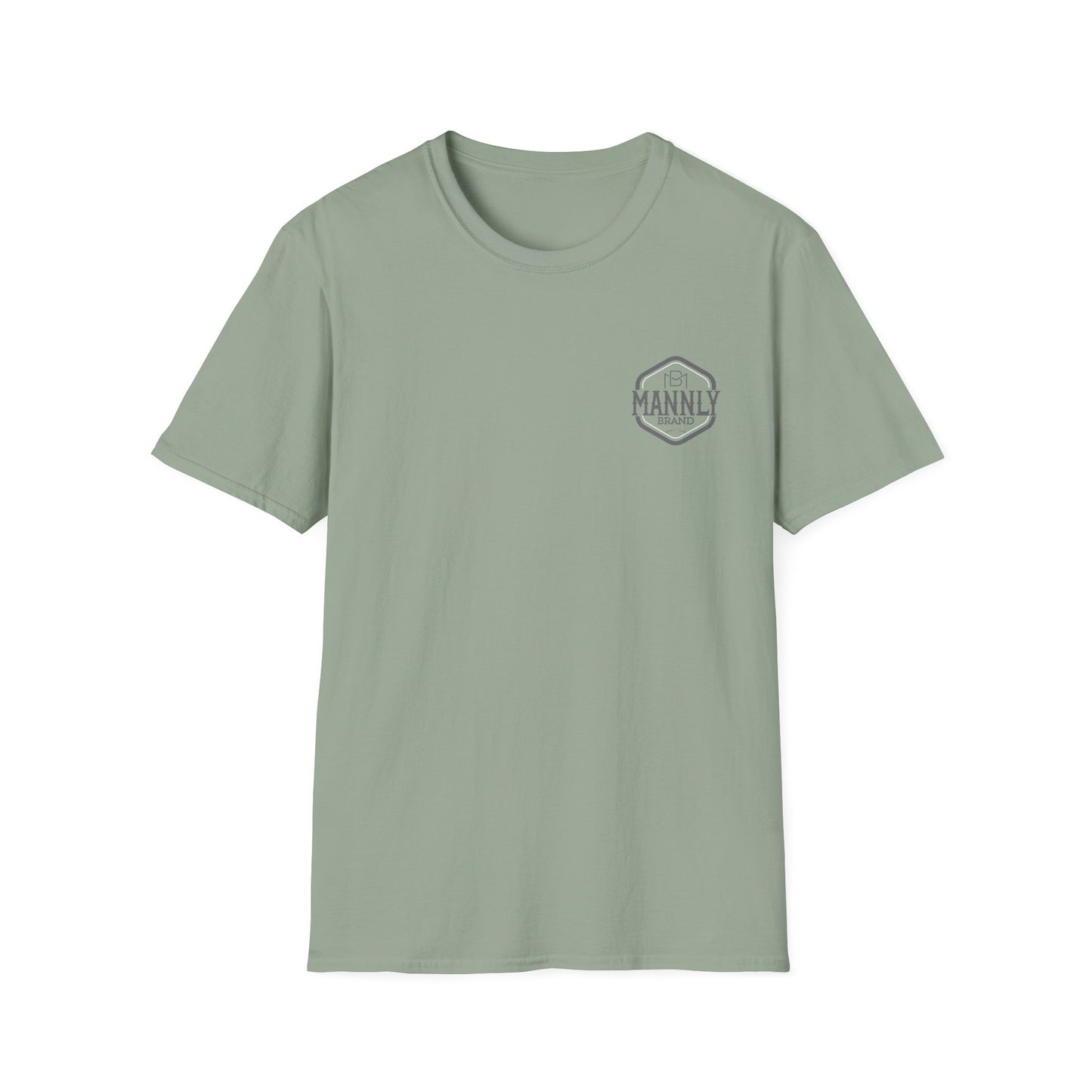 Camo Graphic Tee for the Outdoorsy Man, Unisex Softstyle T-Shirt. MANNLY BRAND