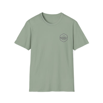 Camo Graphic Tee for the Outdoorsy Man, Unisex Softstyle T-Shirt. MANNLY BRAND