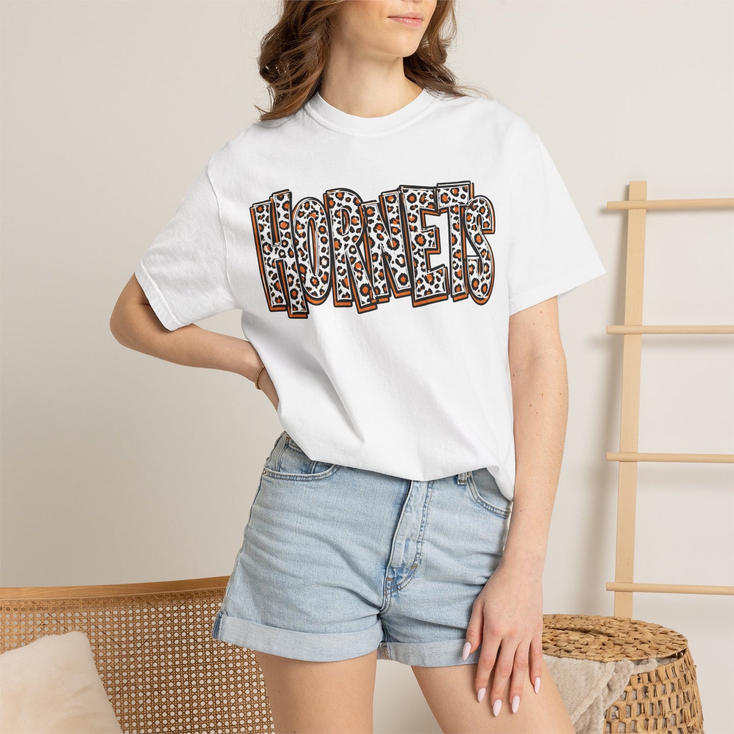 Harrisburg Hornets Leopard Print Graphic T-Shirt — Adult