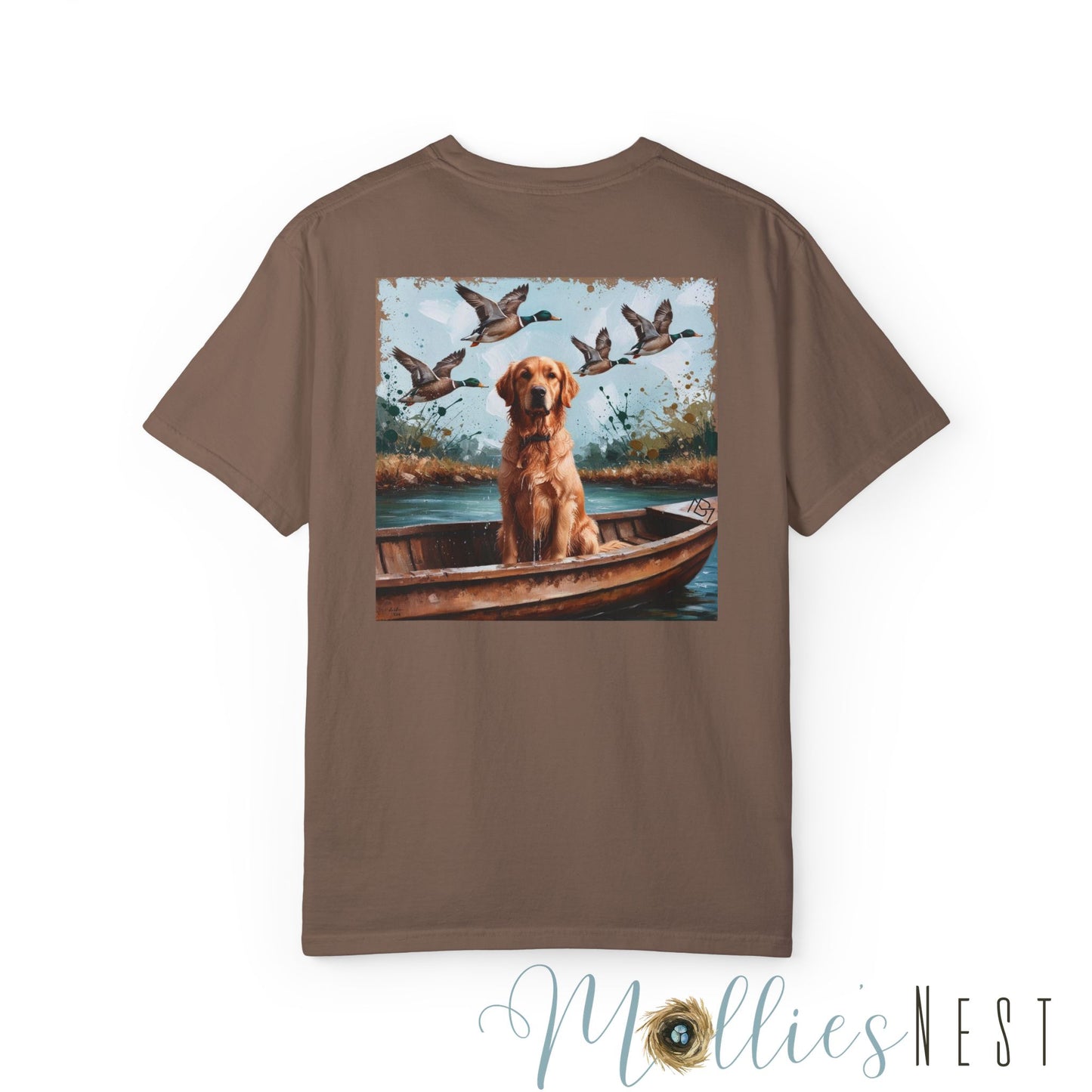 Unisex Garment-Dyed T-shirt. MANNLY BRAND- DUCK DOG