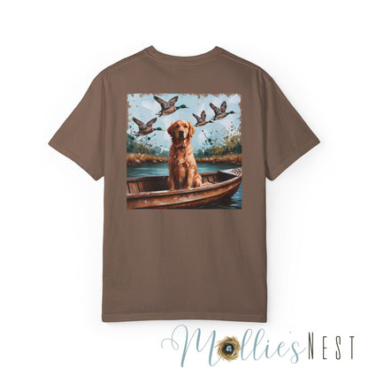 Unisex Garment-Dyed T-shirt. MANNLY BRAND- DUCK DOG