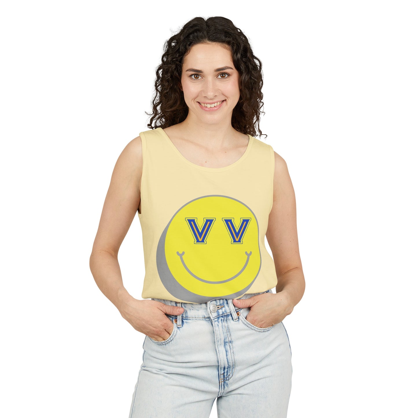 Valley View smile Garment-Dyed Tank Top