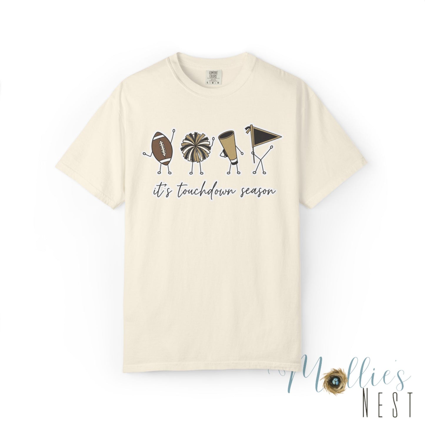 Touchdown Season (Black/Gold) - T-Shirt Football Friends Graphic
