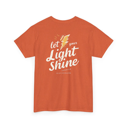 Let Your Light Shine T-Shirt — Inspirational Lightning Graphic Tee. Valley View Blazers