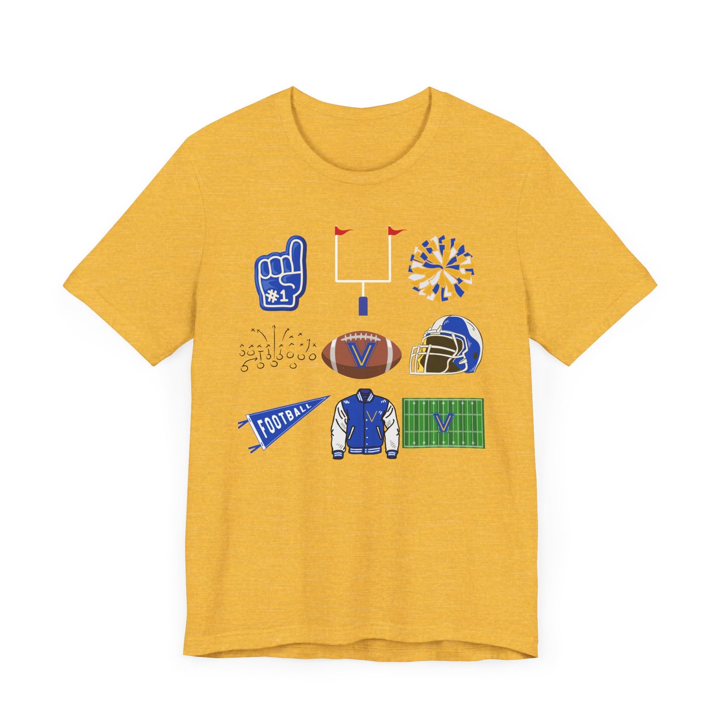 Football. Valley View. Jersey Short Sleeve Tee