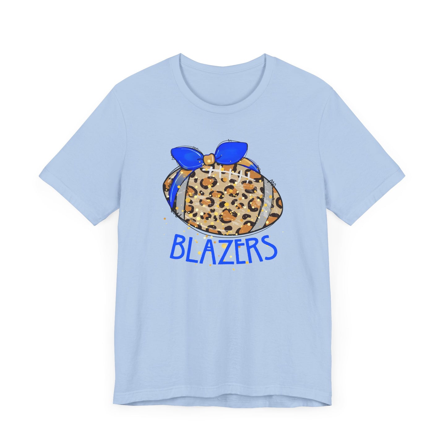 Leopard Blazer Football. ADULT Jersey Short Sleeve Tee