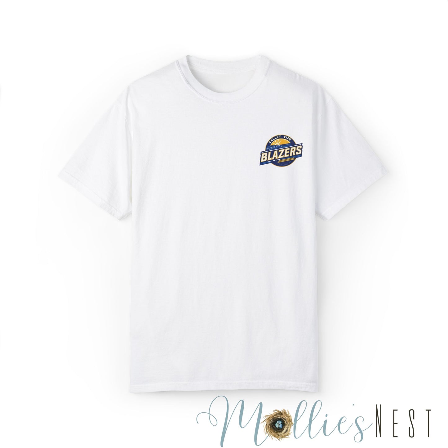 Unisex Garment-Dyed T-shirt. Valley View Blazers - CUSTOM Design. June 2025