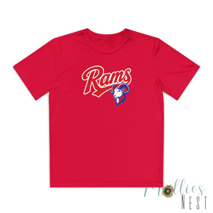 RAMS Youth Drifit — Paragould Rams Script Logo Team Shirt