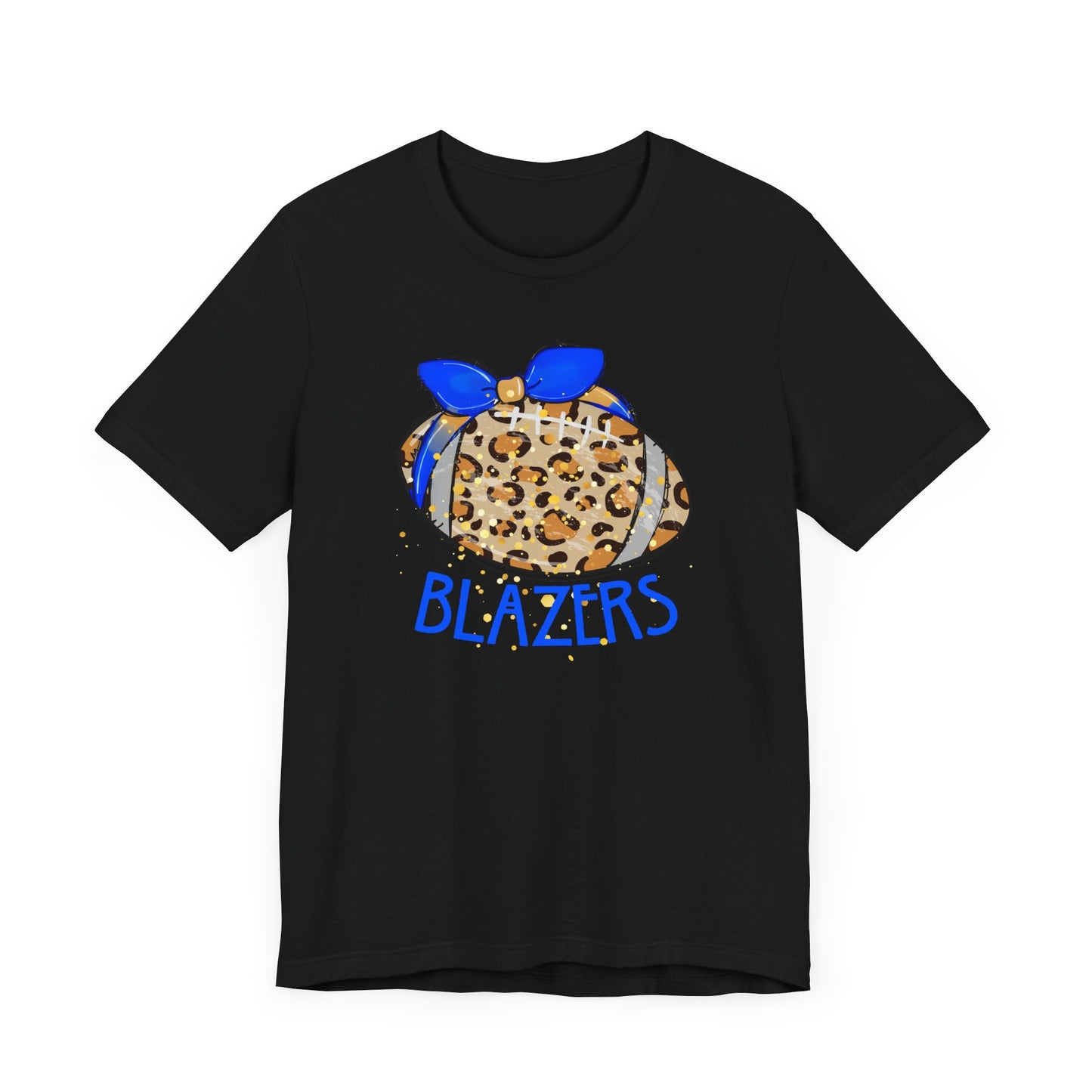 Leopard Blazer Football. ADULT Jersey Short Sleeve Tee