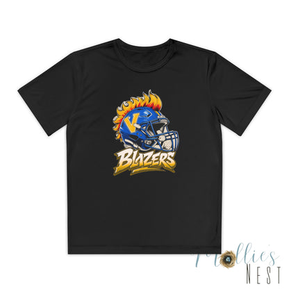 Youth FLAME Helmet Blazers. DRIFIT Football Shirt