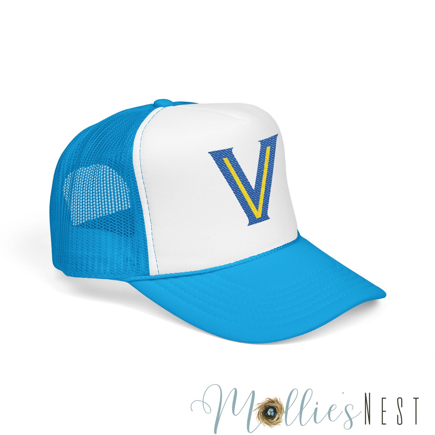 Embroidered Foam Trucker Hat, Valley View Logo