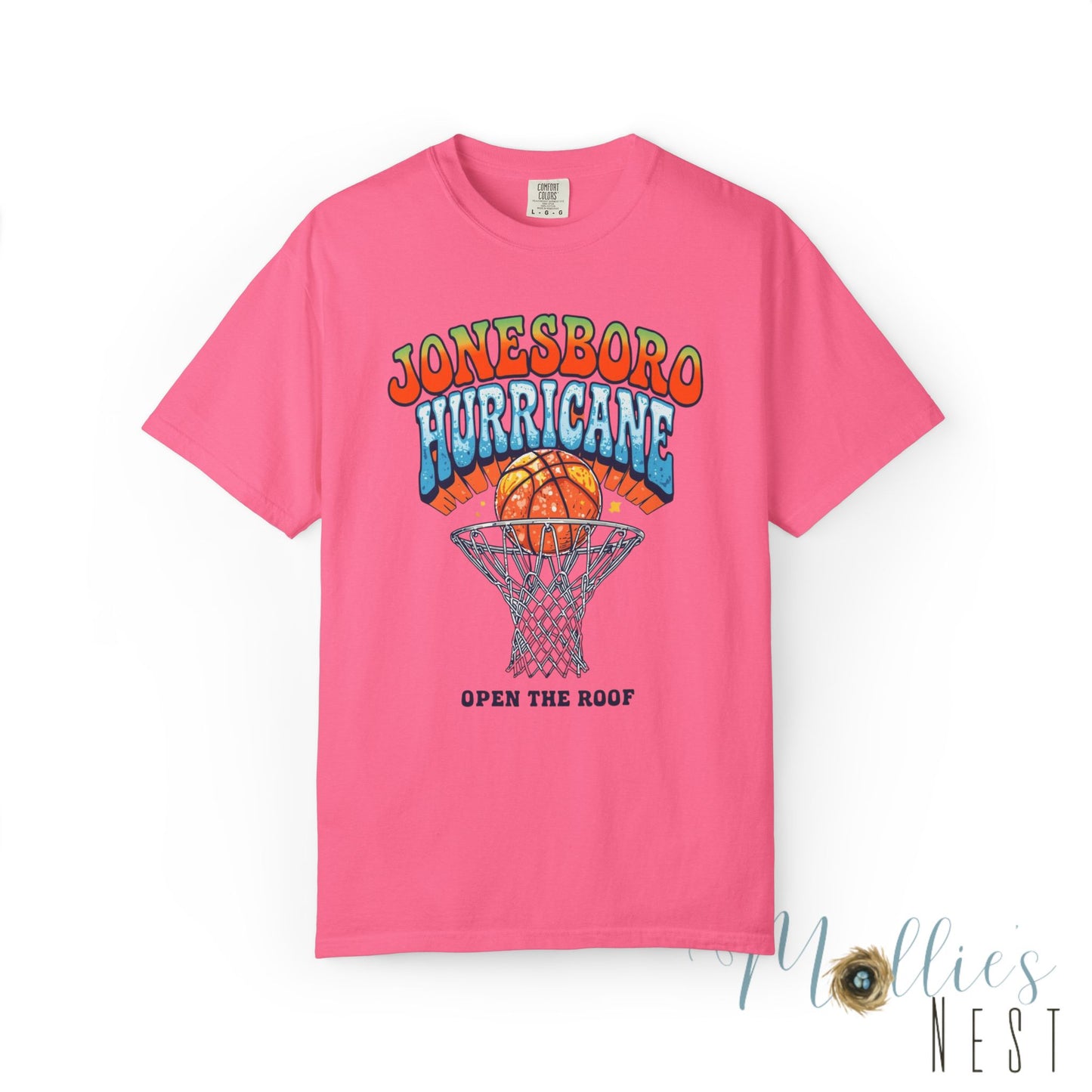 Retro Basketball Unisex T-Shirt Jonesboro Hurricane. ADULT