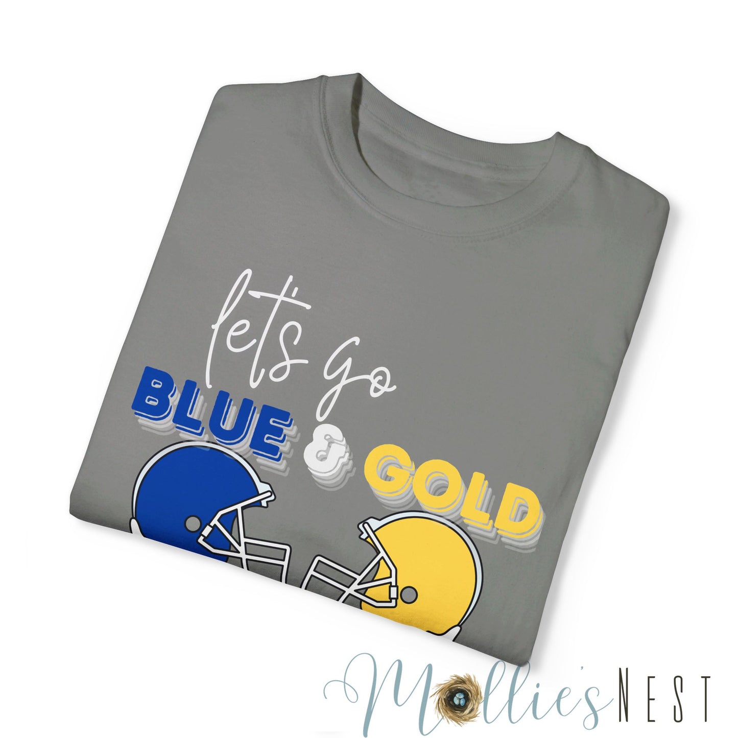 Blue & Gold. Comfort Colors Garment-Dyed T-shirt