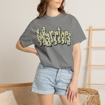 Warriors Leopard Script T-Shirt