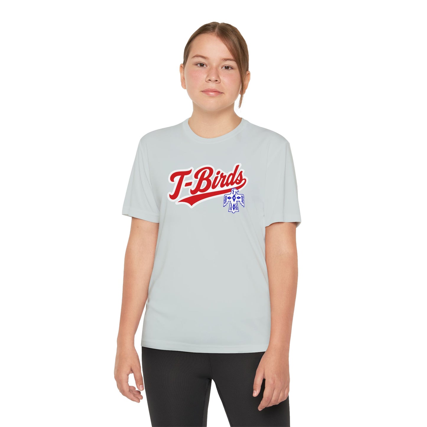 DeSoto. Thunderbirds Youth Drifit — Script Logo Team Shirt