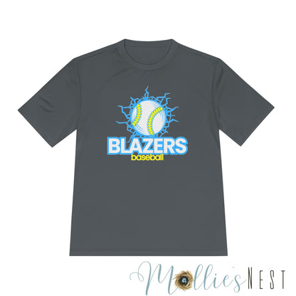 Eco-Friendly Moisture Wicking Tee for Blazers Baseball Fans