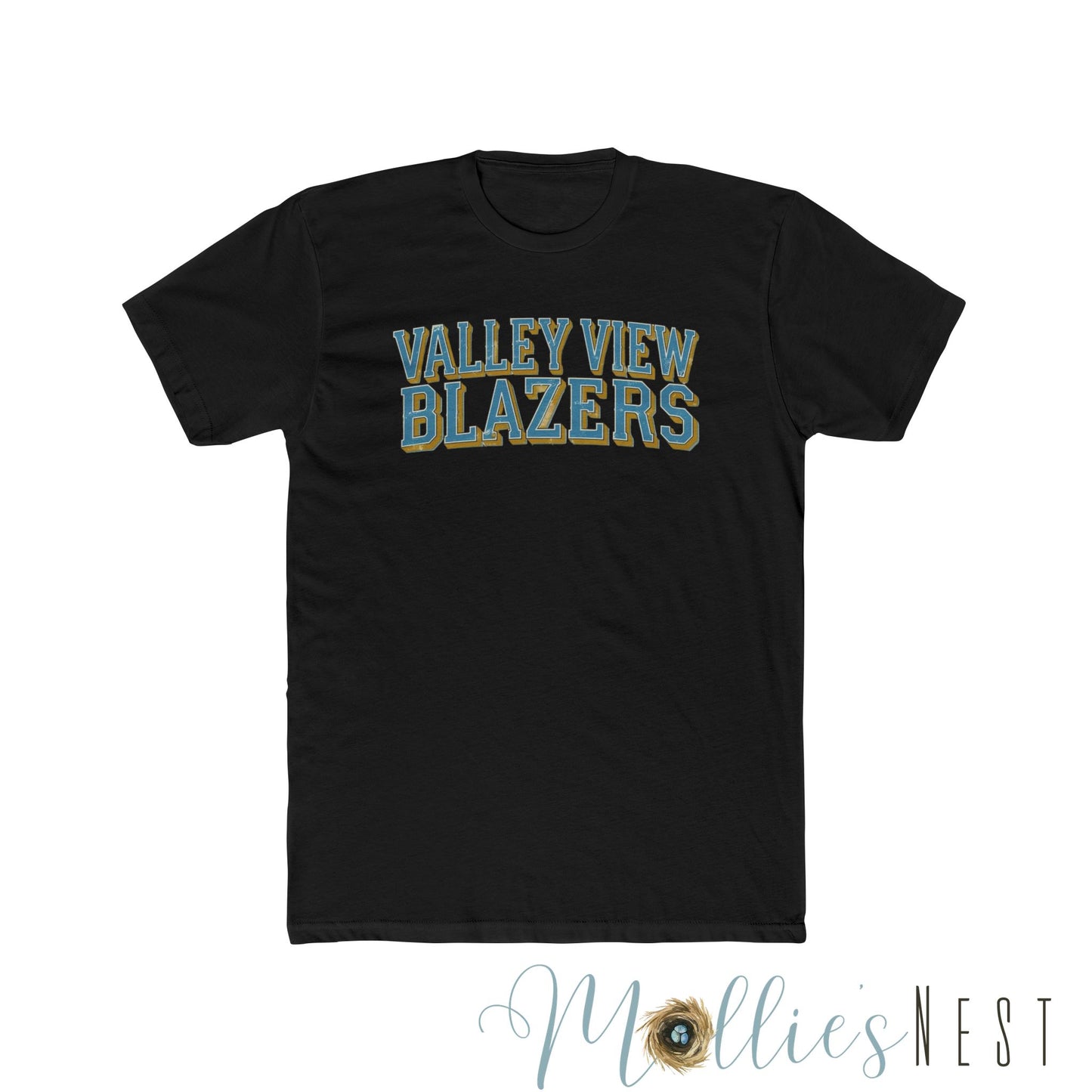 Unisex ADULT Cotton Crew Tee - Valley View Blazers, Casual Tee, Sports Fan Shirt