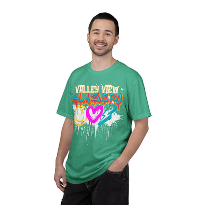 Valley View Blazers Graffiti Tee — Neon Heart, Smile & Lightning Shirt