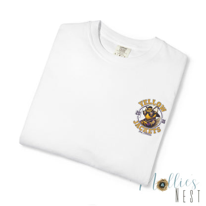 ADULT — Yellow Jackets Mascot 2026 School Spirit Shirt. Comfort Colors
