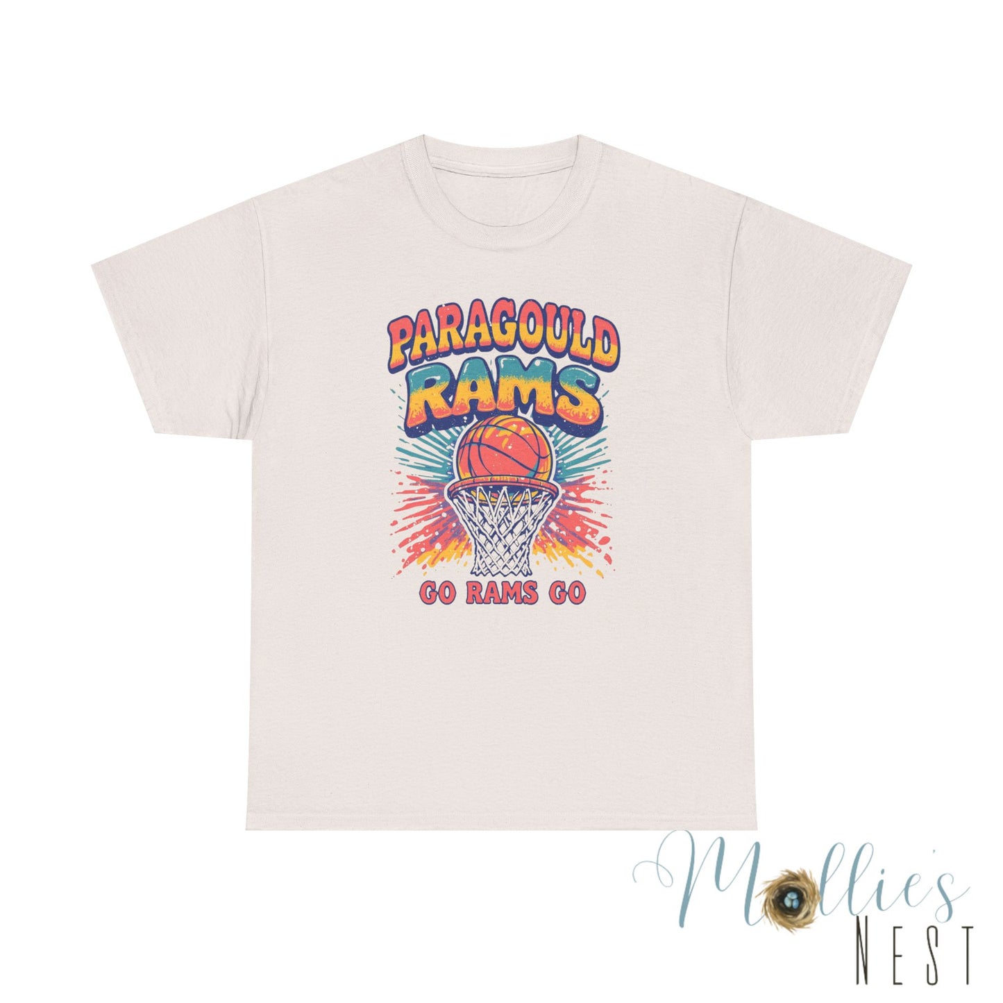 Paragould Rams. Retro Basketball Shirt. ADULT Sizes